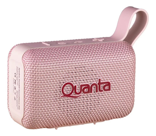 Caixa De Som Portátil Quanta Qtsps80 Soundwave 8w Bluetooth Cor Rosa