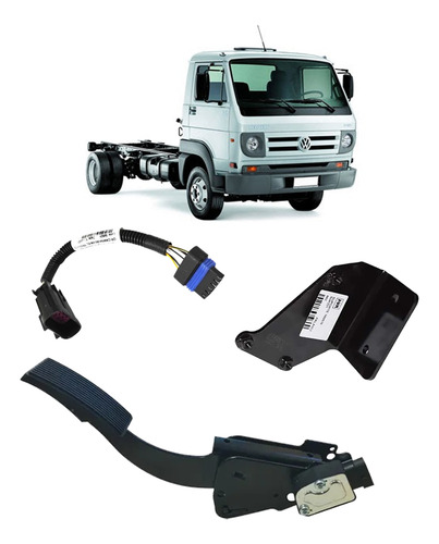 Pedal Suporte Chicote Vw 8-150e 9-150e 13-170e 15-170e (kit)