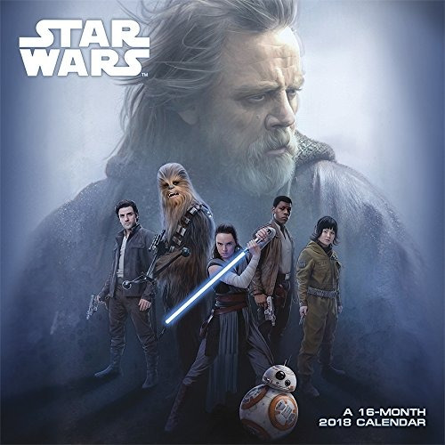 Star Wars Episode Viii The Last Jedi 2018 Wall Calendar