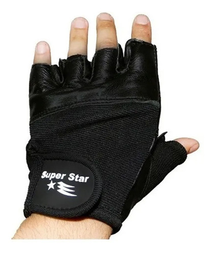 Imagen 2 de 4 de Guantes Multiuso Bicicleta Lev. Pesas 100% Cuero Superstar
