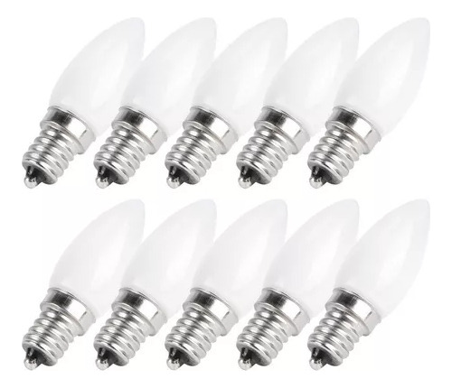 Bombilla Led Tipo Vela, 1,5 W, Luz Cálida, Plast, E12