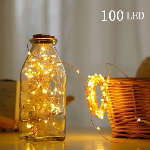 10m 100 Led Cadena De Luces Tira Por Usb Con Control Remoto