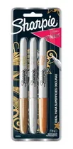 Comprar Marcador Permanente Sharpie Metalico Surtido Blister X3