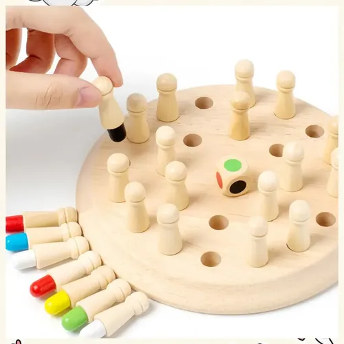 Jogo De Memória Desafio Cores Tabuleiro Infantil Brinquedo
