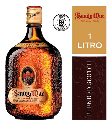 Whisky Sandy Mac 40 1 Litro