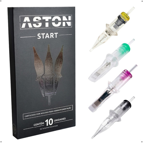 Kit Cartuchos Para Micropigmentação E Tatuagem Aston 10 Unid