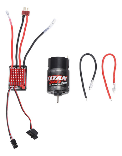 Motor Con Escobillas Esc Combo 55t 550 60a Velocidad Eléctri