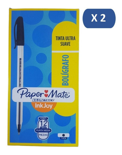 Imagen 1 de 2 de Boligrafo Lapicero Paper Mate Color Negro