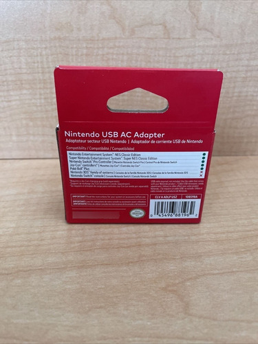 Cargador Pared Nintendo Switch Ac Adapter Usb Original Msi