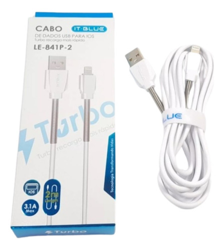 Cabo Usb Para Lightning 1m Le-841p Carregamento Rápido