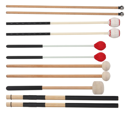 Conjunto De Baquetas, 11 Peças, Martelo De Afinação De Percu