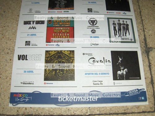 Noel Gallagher Poster Entretenimiento Ocesa De Coleccion (Usado)