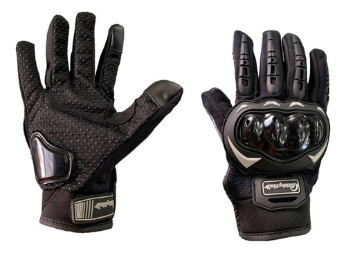 Guantes Negro Touch Phoenix De Motociclistas Alta Calidad Talla G