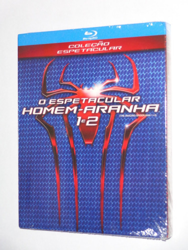 Blu Ray Espetacular Homem Aranha 1 E 2 Duplo, C/luva Dublado