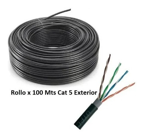 Bobina Cable Utp De Red 100 Metros 70/30 Exterior Tienda 