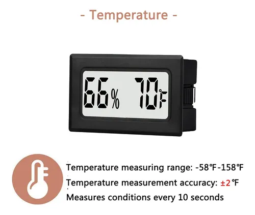 Termohigrómetros Digitales Tasogen, For Indoor, Lcd, X6...