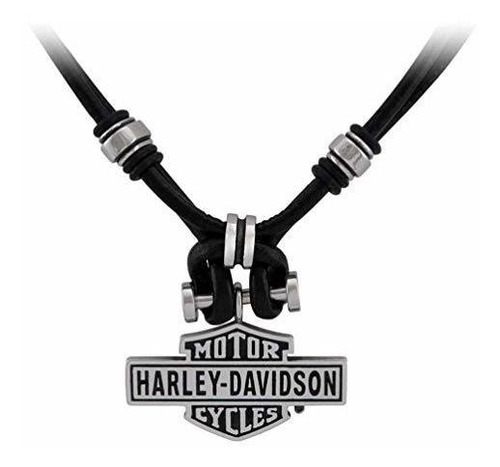 Collar Harley-davidson Vintage B&s Hardware & Leather Loop -