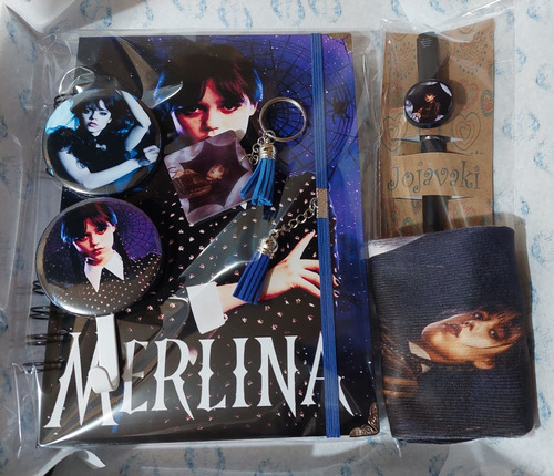 Pack Merlina Agenda Y Accesorios