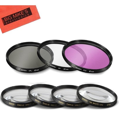 67 mm Revestimiento Multiple 7 piece Set Incluye 3 pc Uv