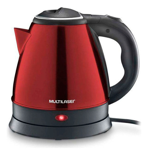 Chaleira Elétrica Multilaser 1,8 L Gourmet Vermelha 127v 1.8 Cor Vermelho