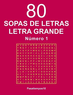 Libro 80 Sopas De Letras Letra Grande - N. 1 - Pasatiempo...