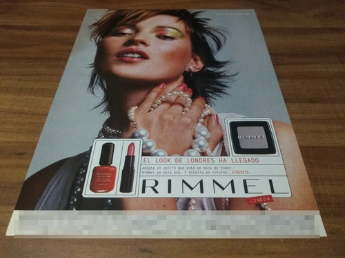 (pg424) Kate Moss * Publicidad Rimmel London