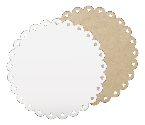 Cake Board Para Bolo Confeitaria Mdf 3mm Coração 20cm 10 Un