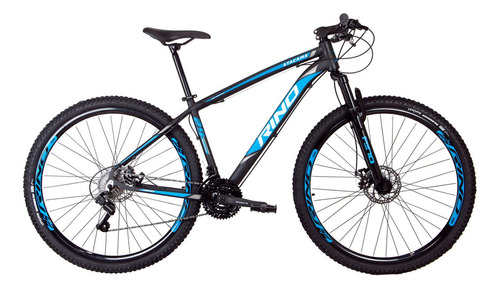 Bicicleta Aro 29 Rino - 24 Velocidades - Cambios Shimano Cor Preto/azul Tamanho Do Quadro 19