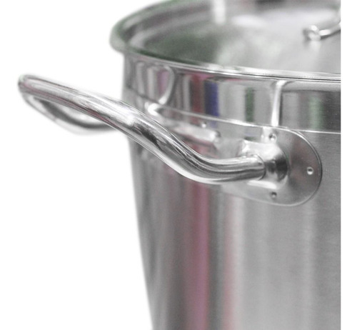 Fondo C/tapa Acero Inox 12lt. 25*25 Cm. Fondo Difusor