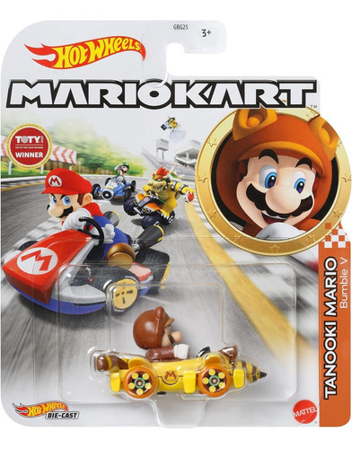 Hot Wheels Mario Kart: Tanooki Mario Bumble V 