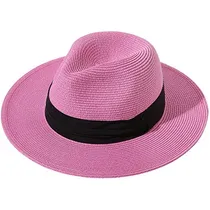Comprar Sombrero De Paja Estilo Panamá De Ala Ancha Para Mujer