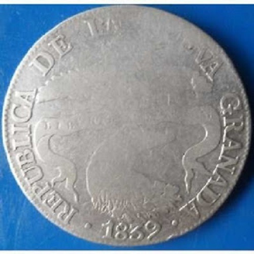 Moneda :colombia 8 Reales 1839 Republica De La Nueva Granada