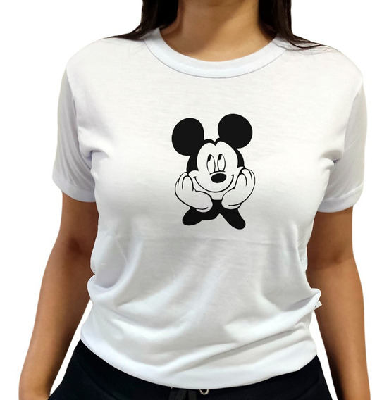 camiseta mickey feminina plus size