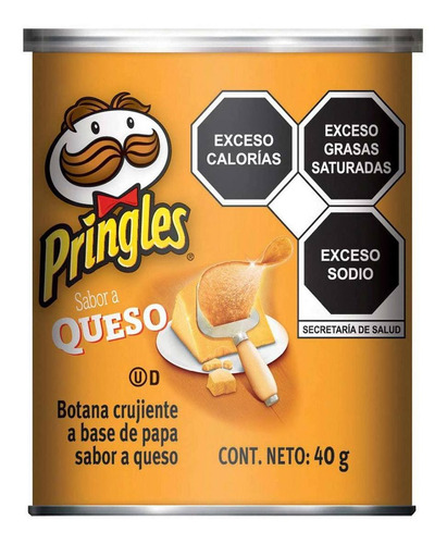 Papas Pringles Sabor Queso Cheddar 40g