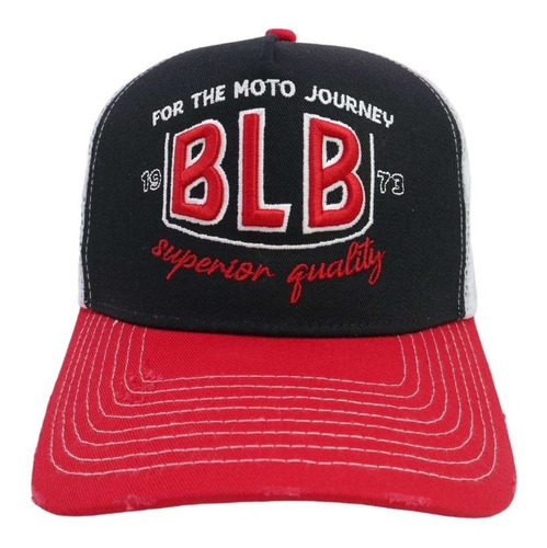 Gorra Black Label Biker Moto Journey Trucker Retro