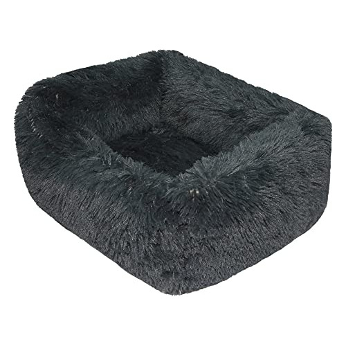 Long Rich Cama Calmante Para Perros Y Gatos, Cama De Felpa E