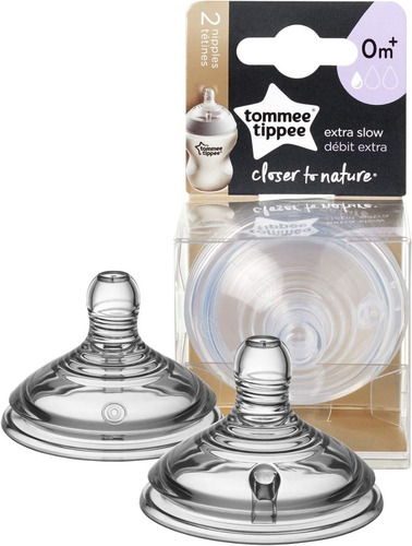 Tommee Tippee 2pzs 0m+ Goteo Extralento Closer To Nature