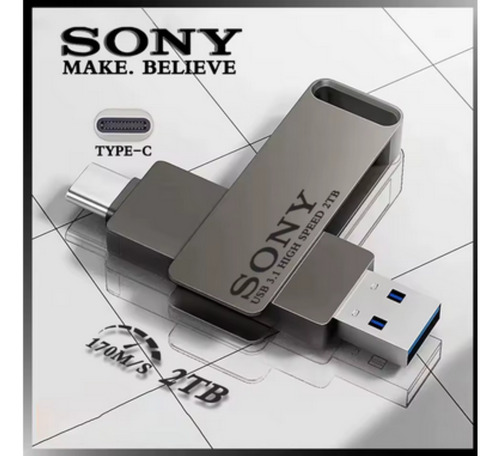 Usb Pendrive Sony High Speed 3.1 Pendrive 1tb Entrada Tipo C