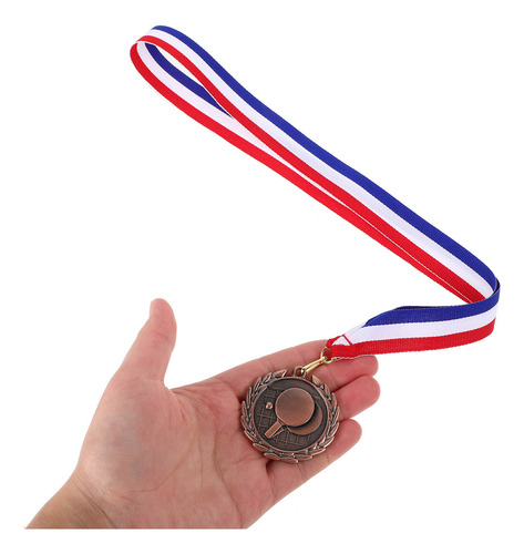 Medalla De Metal Con Temática De Tenis De Mesa Para Competic