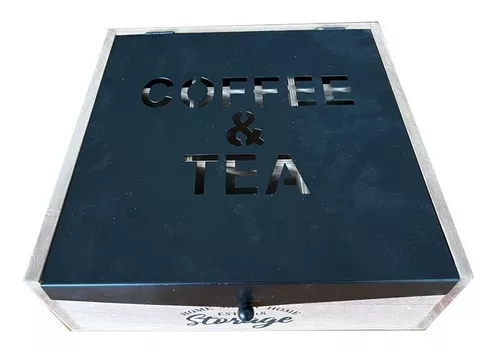 Caja de Madera Té & Café