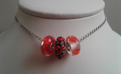 Imagen 2 de 10 de Charm Murano En Plata De Ley 925 Para Pandora O Trollbeads