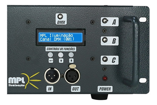Rack Dimmer Dmx 12 Canais / 4000w Por Canal Linha Prof Nfe