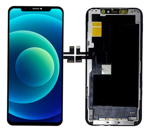 Pantalla Completa Compatible con iPhone 11 Pro A2160 A2215 A2217 YK Soft Super Oled Global Color Negro Slim Company