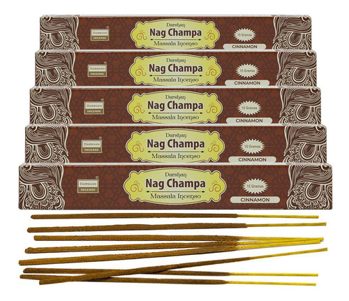 Incenso Massala Nag Champa Darshan Cinnamon