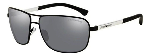 Oculos Sol Emporio Armani Ea2033 3001z3 64 Cinza Espelhada Cor Preto