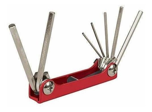 Juego 7 Llaves Allen Standard Tipo Navaja,cuerpo De Lámina 1