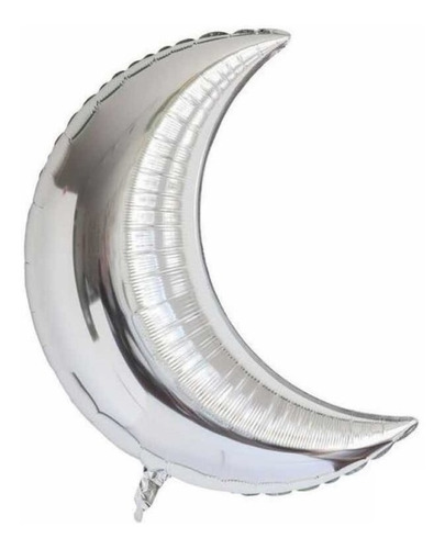 Globo Luna Metalizada Color Plateado 45 Cm (18 ) 