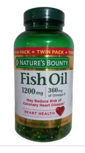 Fish Oil 1200mg-360mg Omega-3, 180 Softgels,nature's Bounty