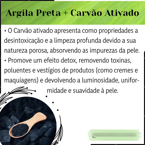 Sabonete Detox Com Argila Preta, Verde E Carvão Ativado 100g