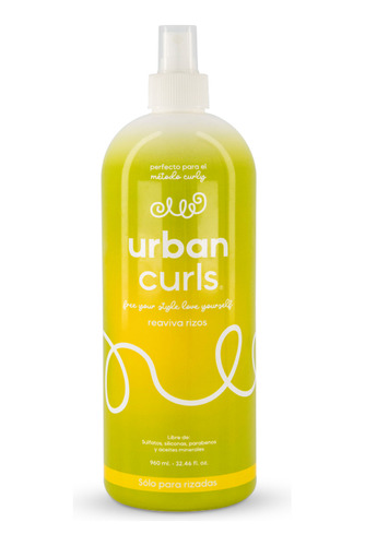 Tratamiento Activador Para Rizos Urban Curls Sin Sal 960 Ml